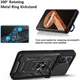 Realme 9i/Oppo A76/A96 Hoesje Camera Slider en Kickstand Ring Zwart afbeelding 5