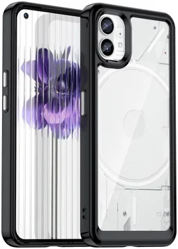 Nothing Phone (1) Hoesje Acryl Back Cover Zwart
