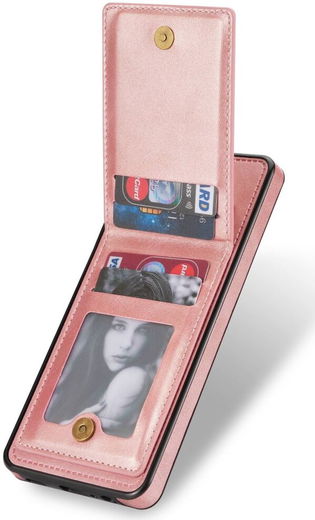 Samsung Galaxy A53 Hoesje Portemonnee met RFID Pasjeshouder Roze Goud afbeelding 11