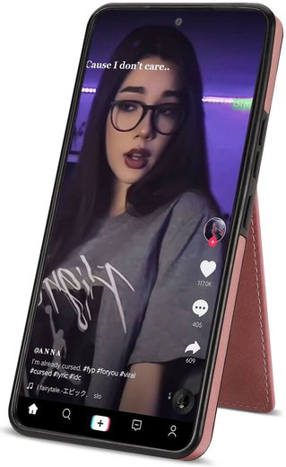 Samsung Galaxy A53 Hoesje Portemonnee met RFID Pasjeshouder Roze Goud afbeelding 6