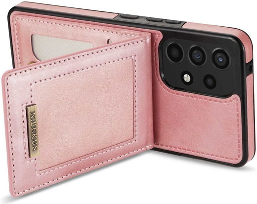 Samsung Galaxy A53 Hoesje Portemonnee met RFID Pasjeshouder Roze Goud afbeelding 9