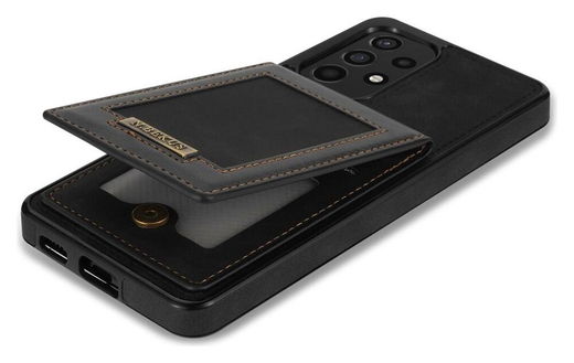 Samsung Galaxy A53 Hoesje Portemonnee met RFID Pasjeshouder Zwart afbeelding 11