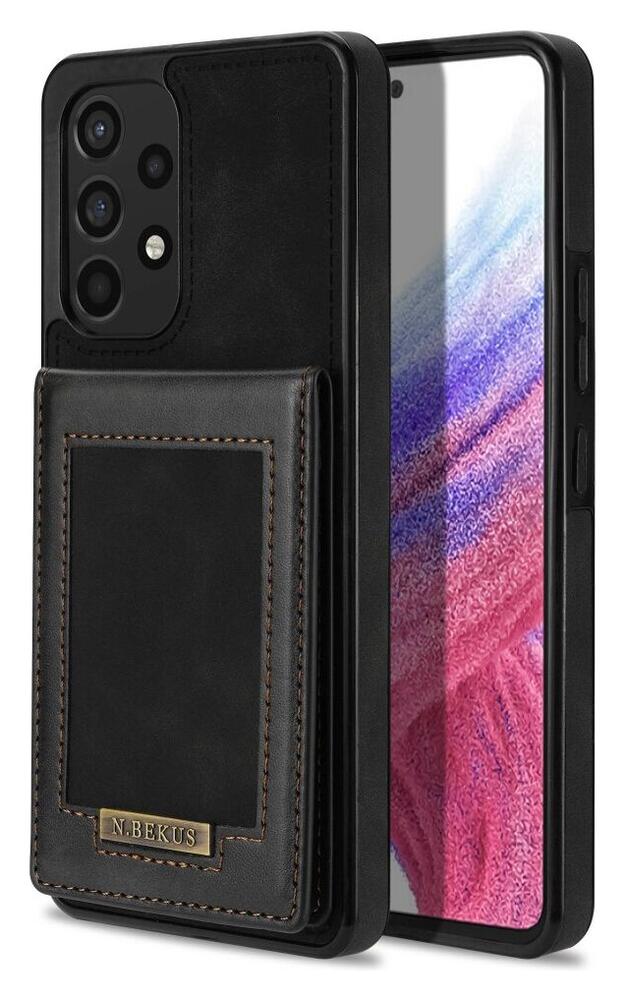 Samsung Galaxy A53 Hoesje Portemonnee met RFID Pasjeshouder Zwart afbeelding 2