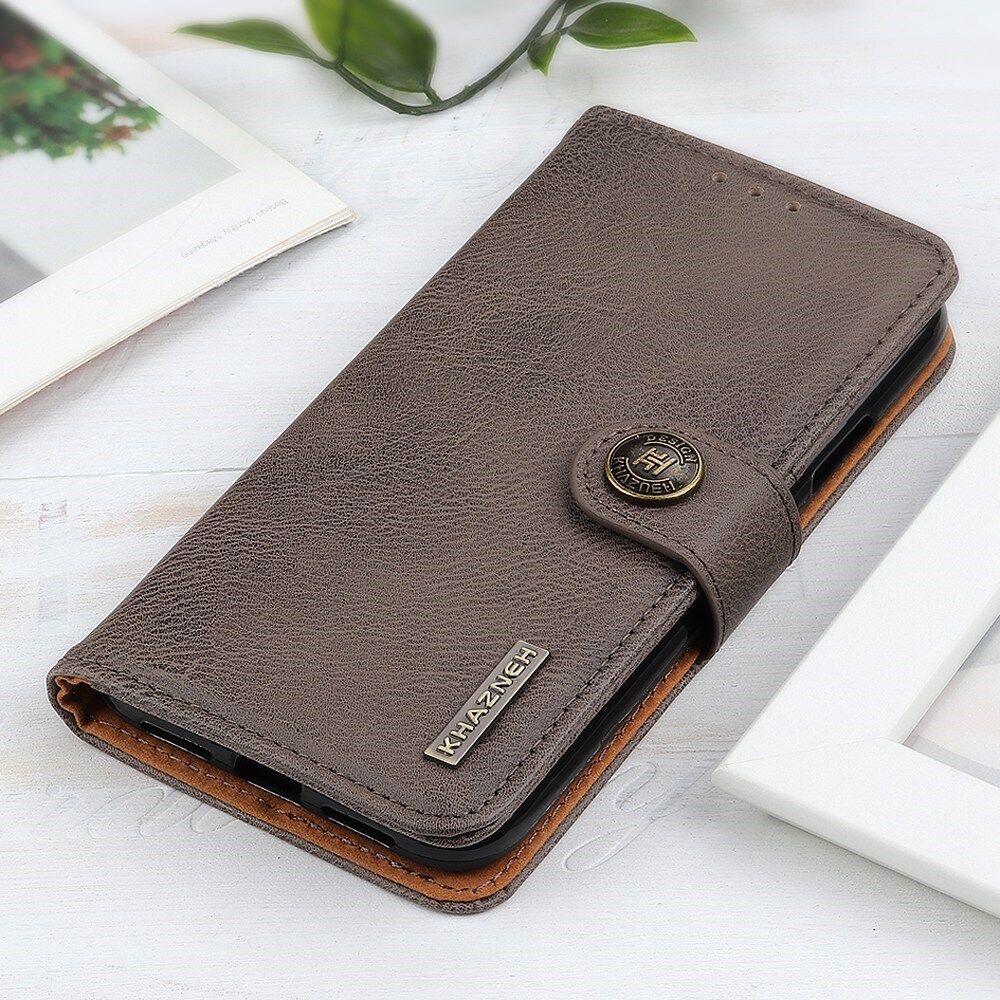 KHAZNEH OnePlus 10T Hoesje Portemonnee Book Case Khaki afbeelding 7