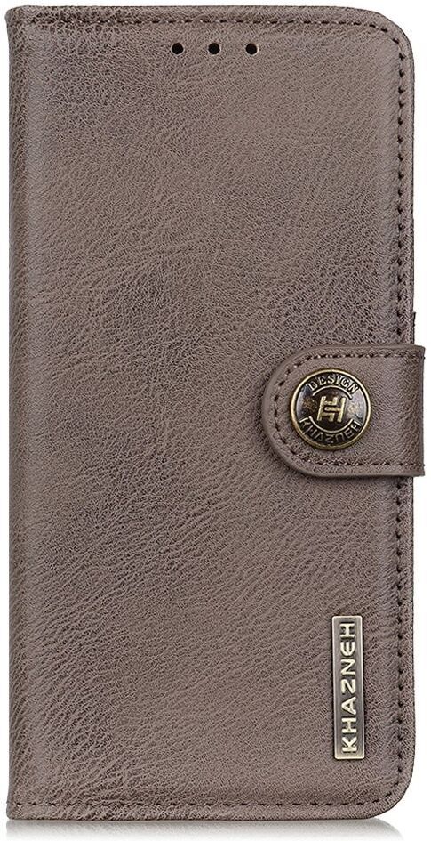 KHAZNEH OnePlus 10T Hoesje Portemonnee Book Case Khaki afbeelding 8