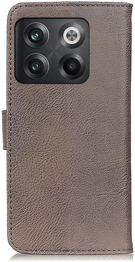 KHAZNEH OnePlus 10T Hoesje Portemonnee Book Case Khaki afbeelding 9
