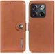 KHAZNEH OnePlus 10T Hoesje Portemonnee Book Case Bruin afbeelding 2