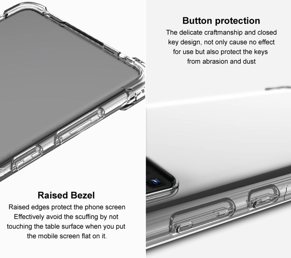 Imak Motorola Edge 30 Fusion Hoesje Schokbestendig Transparant Zwart afbeelding 5