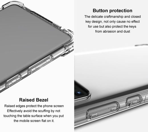 Imak Motorola Edge 30 Fusion Hoesje Schokbestendig Transparant Zwart afbeelding 5