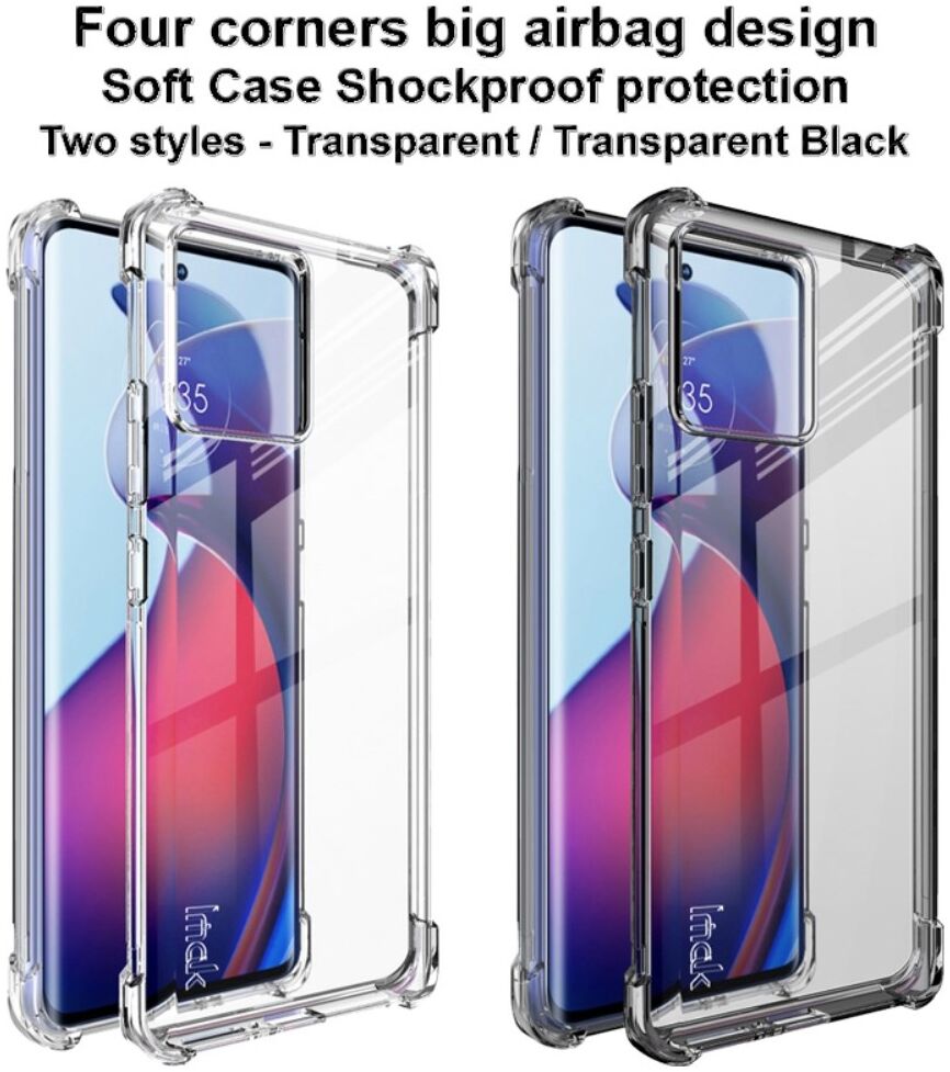 Imak Motorola Edge 30 Fusion Hoesje Schokbestendig Transparant Zwart afbeelding 6