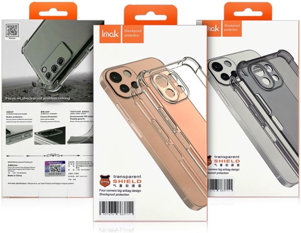 Imak Motorola Edge 30 Fusion Hoesje Schokbestendig Transparant Zwart afbeelding 7