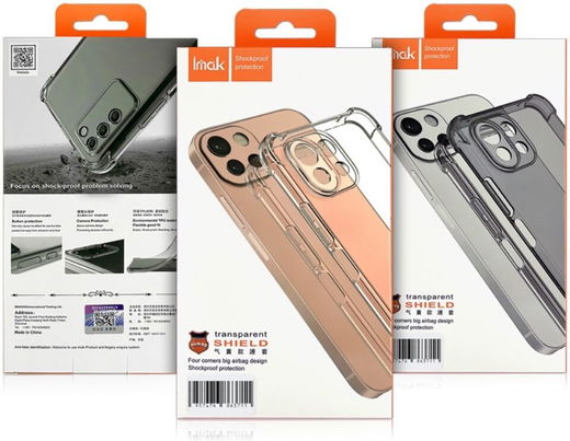 Imak Motorola Edge 30 Fusion Hoesje Schokbestendig Transparant Zwart afbeelding 7