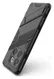 OnePlus 10T Hoesje Shockproof Kickstand Back Cover Zwart afbeelding 4