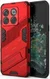 OnePlus 10T Hoesje Shockproof Kickstand Back Cover Rood afbeelding 1