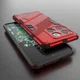 OnePlus 10T Hoesje Shockproof Kickstand Back Cover Rood afbeelding 4