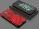 OnePlus 10T Hoesje Shockproof Kickstand Back Cover Rood afbeelding 5