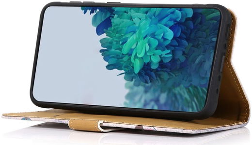 Motorola Edge 30 Ultra Hoesje Portemonnee Book Case Boom Print afbeelding 3