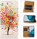 Motorola Edge 30 Ultra Hoesje Portemonnee Book Case Boom Print afbeelding 5