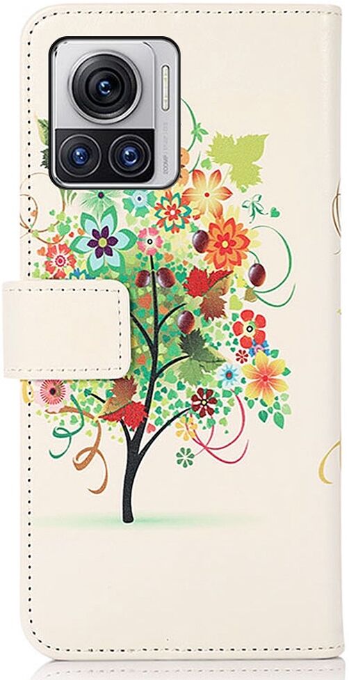 Motorola Edge 30 Ultra Hoesje Portemonnee Book Case Tree Print afbeelding 7
