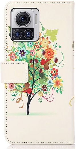 Motorola Edge 30 Ultra Hoesje Portemonnee Book Case Tree Print afbeelding 7