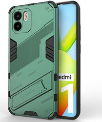 Xiaomi Redmi A1 / A2 Hoesje Shockproof Kickstand Back Cover Groen afbeelding