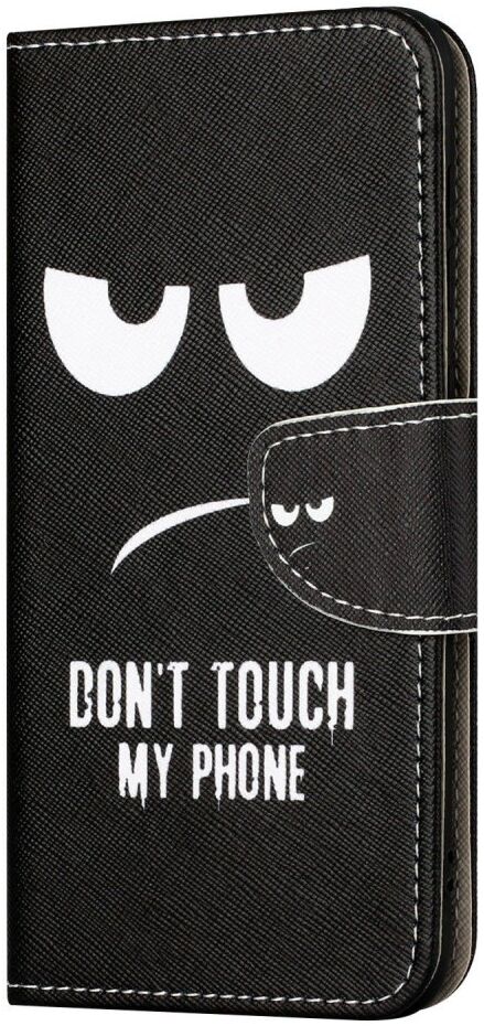 Xiaomi Redmi A1 / A2 Hoesje Portemonnee Book Case Don't Touch Print afbeelding 4