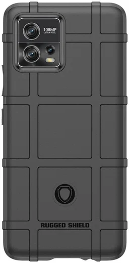 Motorola Moto G72 Hoesje Shock Proof Rugged Shield Back Cover Zwart afbeelding 2