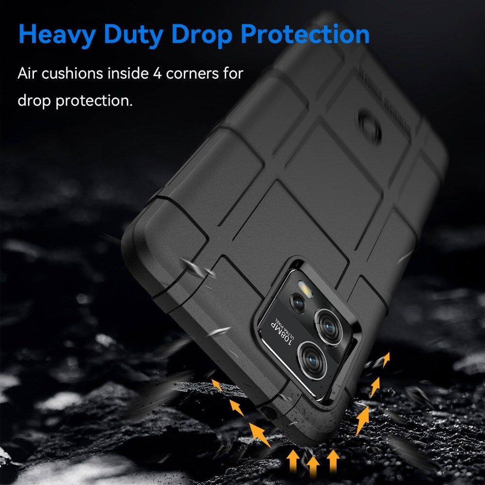 Motorola Moto G72 Hoesje Shock Proof Rugged Shield Back Cover Zwart afbeelding 3