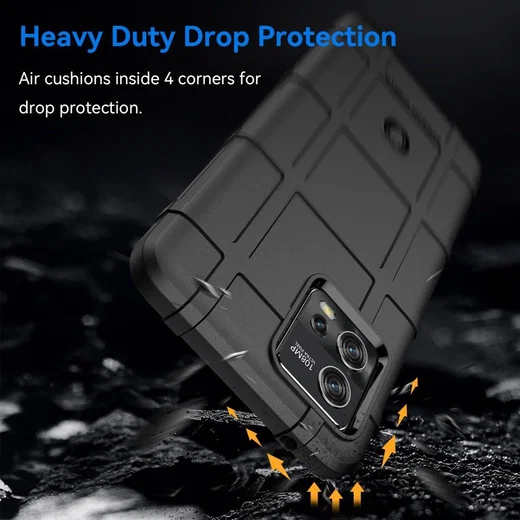 Motorola Moto G72 Hoesje Shock Proof Rugged Shield Back Cover Zwart afbeelding 3