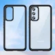 Samsung Galaxy A54 Hoesje Acryl Back Cover Zwart afbeelding 2