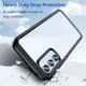 Samsung Galaxy A54 Hoesje Acryl Back Cover Zwart afbeelding 3