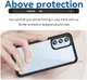 Samsung Galaxy A54 Hoesje Acryl Back Cover Zwart afbeelding 4