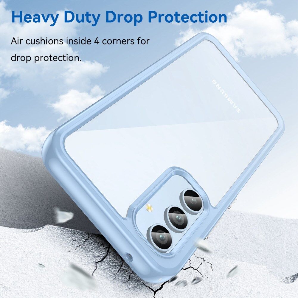 Samsung Galaxy A54 Hoesje Acryl Back Cover Blauw afbeelding 3
