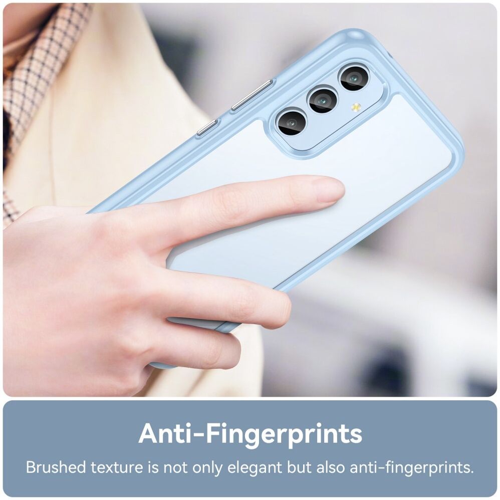 Samsung Galaxy A54 Hoesje Acryl Back Cover Blauw afbeelding 5