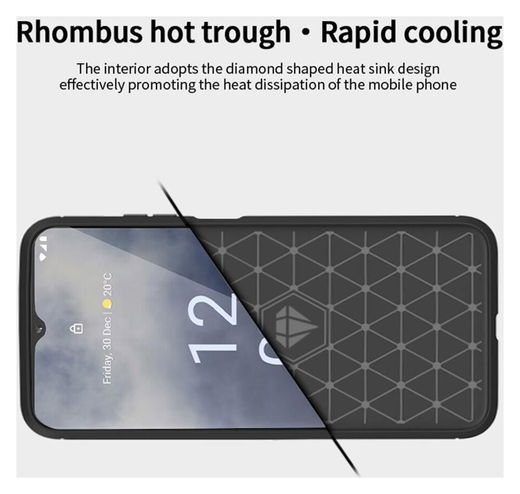 Nokia G60 Hoesje Geborsteld TPU Flexibele Back Cover Zwart afbeelding 6