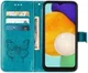 Samsung Galaxy A54 Hoesje Book Case Pasjeshouder Vlinder Blauw afbeelding 3