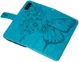 Samsung Galaxy A54 Hoesje Book Case Pasjeshouder Vlinder Blauw afbeelding 4