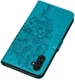 Samsung Galaxy A54 Hoesje Book Case Pasjeshouder Vlinder Blauw afbeelding 5