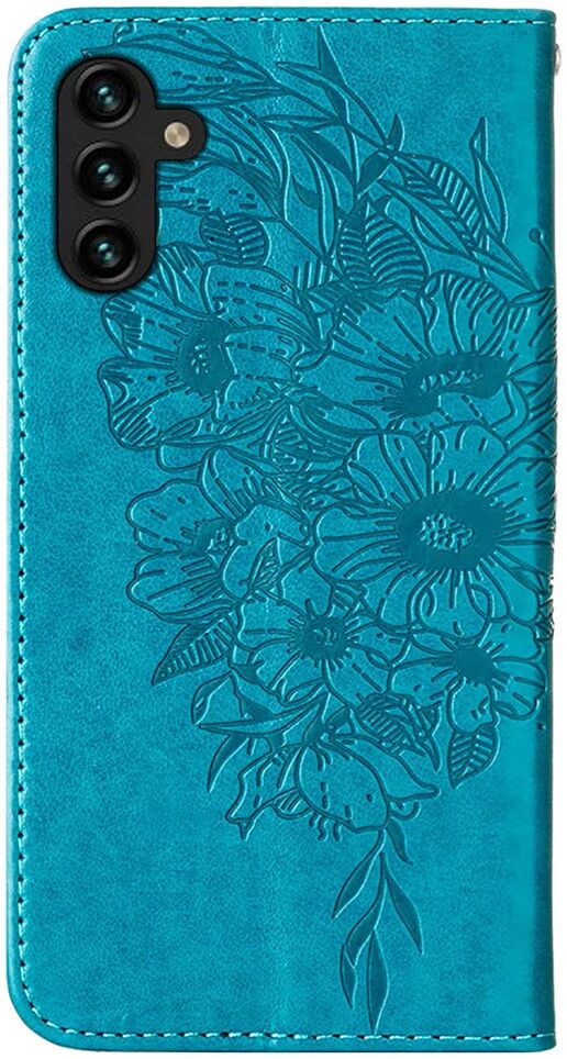Samsung Galaxy A54 Hoesje Book Case Pasjeshouder Vlinder Blauw afbeelding 7