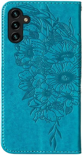 Samsung Galaxy A54 Hoesje Book Case Pasjeshouder Vlinder Blauw afbeelding 7