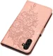 Samsung Galaxy A54 Hoesje Book Case Pasjeshouder Vlinder Roze Goud afbeelding 5