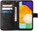 Samsung Galaxy A54 Hoesje Book Case Pasjeshouder Vlinder Zwart afbeelding 2