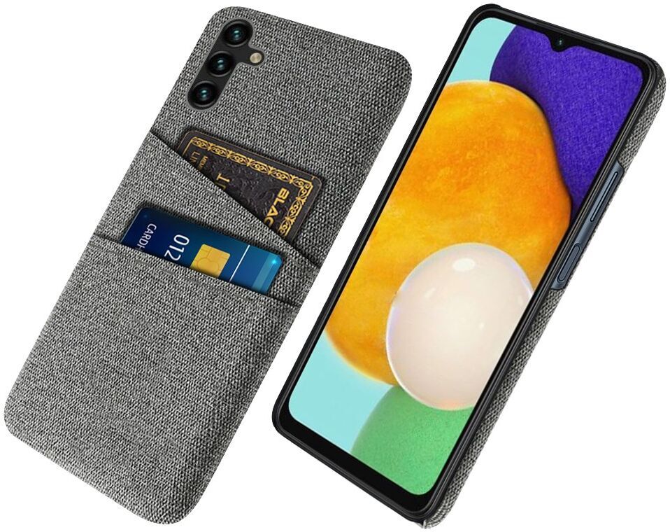 Samsung Galaxy A54 Hoesje met Kaarthouder Back Cover Grijs afbeelding 1