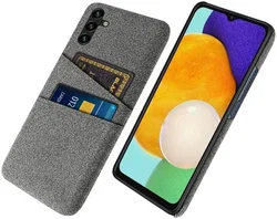 Samsung Galaxy A54 Hoesje met Kaarthouder Back Cover Grijs afbeelding