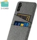 Samsung Galaxy A54 Hoesje met Kaarthouder Back Cover Grijs afbeelding 2