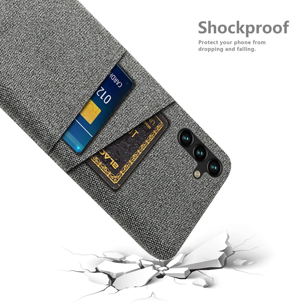 Samsung Galaxy A54 Hoesje met Kaarthouder Back Cover Grijs afbeelding 4