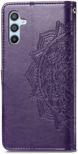 Samsung Galaxy A54 Hoesje Mandala Book Case met Pasjeshouder Paars afbeelding 7