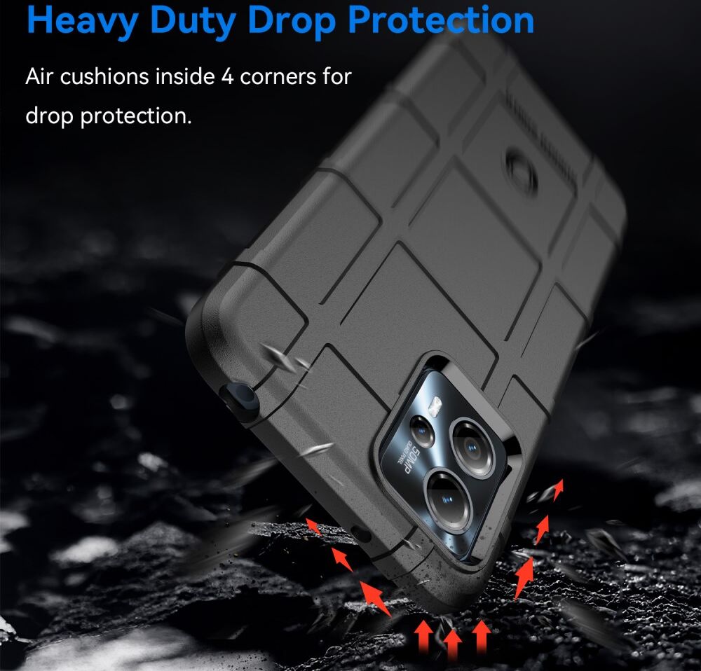 Motorola Moto G13 / G23 Hoesje Shock Proof Rugged Shield Zwart afbeelding 4