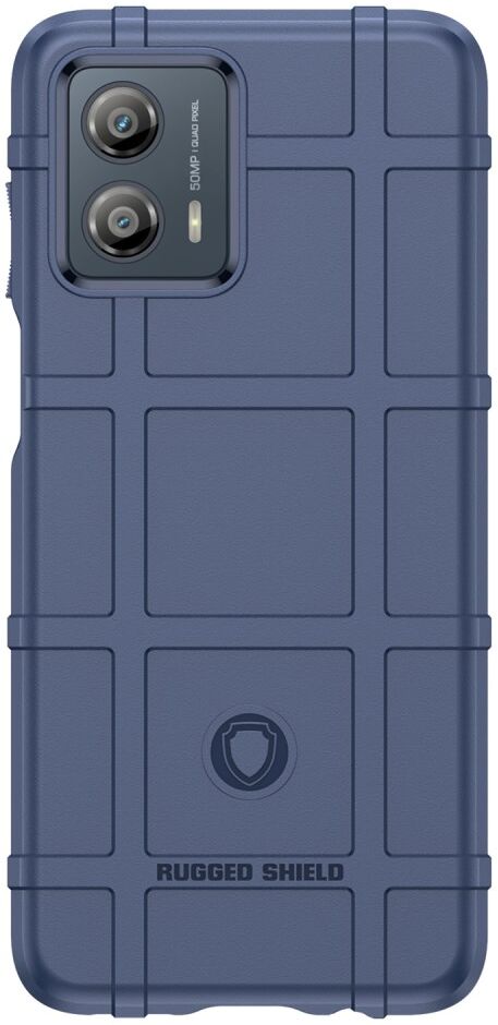 Motorola Moto G53 Hoesje Shock Proof Rugged Shield Back Cover Blauw afbeelding 2