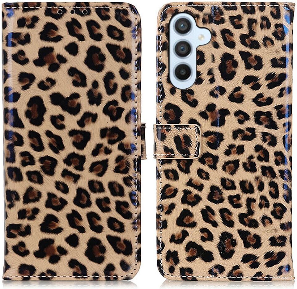 Samsung Galaxy A24 Hoesje Portemonnee Book Case Luipaard Print afbeelding 1